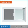 หน้าต่างบานเลื่อนอลูมิเนียม สีขาว S-S 80×50 ซม. (มีมุ้ง) หน้าต่างอลูมิเนียม