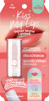 THAI MONI Kiss My Lips Velvet Matte Lipstick #04 Angle Soft Touching & Long Lasting