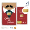 ทองคำแท่ง 0.6 กรัม  96.50% การ์ด MyHero