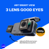 ABT SMART VIEW GOOD EYES กล้องบันทึกภาพติดรถยนต์ระบบ WiFi แบบ 3เลนส์