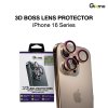 Gizmo 3D Boss Lens Aluminum ring กระจกกันเลนส์กล้อง สำหรับ iPhone 16/16+/16Pro/16Pro max
