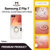 Molan Cano Z Flip7 เคสใส Magsafe พร้อมวงแหวน Ring