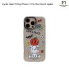 MOLAN CANO Crystal Clear Printing Case รุ่น iPhone 16/16+/16pro/16Pro Max เคสไอโฟน เคสกันรอย-ขอบสีใสสกีนลาย
