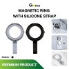 Gizmo Magnetic Ring With Silicone Strap แหวนติดหลังมือถือ รุ่น GG-031