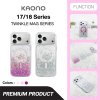 KAONO Twinkle Series Case with MagSafe iPhone 17/18 Series เคสใสกลิตเตอร์กากเพชร รองรับ MagSafe