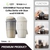 COCOSMILE Thermal Water Coffee Bottle with Straw SUS316 กระบอกน้ำเก็บอุณหภูมิ พร้อมหลอดดูด สแตนเลส รุ่น YD-8903 ขนาด 500 มล.