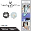 Kickpop Ring Kickstand Modern แหวนแม่เหล็กติดมือถือพร้อมกระจกเงาและขาตั้ง MagSafe