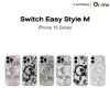 SwitchEasy เคสใสสกีนลาย ชาร์จไร้สาย Style M Pattern Shockproof iPhone 16 Case MagSafe