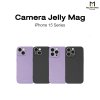 MOLAN Camera Jelly magsafe เคสนิ่มซิลิโคน สีสันสดใส ชาร์จไร้สาย สำหรับไอโฟน iPhone 15 series