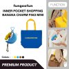 Fungoofun Inner Pocket Shopping Banana Charm F553 Mini พวงกุญแจกระเป๋าชอปปิงพับได้ ทรงกล้วยสุดชิค