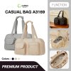 Casual Bag รุ่น A3169 กระเป๋าเดินทาง Aji แบบขยายได้ รุ่นคลาสสิก
