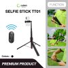 Selfie Stick Auto Pop Open Tripod ไม้เซลฟี่แบบขาตั้งเปิดอัตโนมัติ รุ่น TT01