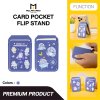 Molan Cano Card Pocket Flip Stand ที่ใส่บัตรแม่เหล็ก MagSafe ลาย iCarer Family