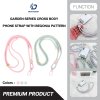 Dux Ducis GAREN Series Cross-body Phone Lanyard with Begonia Pattern สายสะพายคล้องคอมือถือ
