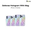 Kaono Defense hologram with magsafe เคสโฮโลแกรม ใสวิ้งค์ กันกระแทก iPhone 16/16+/16Pro/16Pro max