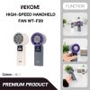 Wekome Icefan-Cooling High-Speed Handheld Fan รุ่น WT-F29 พัดลมพกพาความเร็วสูงปรับแรงลม 200 ระดับ