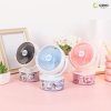 ICE Cube Desktop Fan พัดลมตั้งโต๊ะชาร์จไฟได้ลายการ์ตูนสัตว์เลี้ยงน่ารัก รุ่น TYX9245T