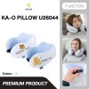 KA-O U-shape Functional Pillow Blue Cat หมอนรองคอทรงยู ลายน้องแมวสีฟ้า รุ่น U26044