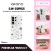 KAONO Magnetic Flower Case Series B – Big Flower S26 Ultra เคสใสลายดอกไม้ใหญ่