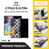 Molan Cano Metal Black Mag Printing เคสหรับ Samsung Galaxy Z Fold 8 Ultra