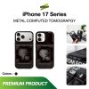 GIZMO WWPC Metal Black Case with MagSafe Computed Tomography เคสมือถือลายสแกนกะโหลก Metal iPhone 17