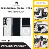 Molan Cano Metal Black MagSafe เคสสำหรับ Samsung Galaxy Z Flip 8 / Fold 8 / Fold 8 Ultra