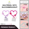 Multiring Heart-Shaped Silicone bracelet ที่คล้องมือถือซิลิโคนรูปหัวใจ