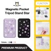 Molan Cano Card Pocket Tripod Stand Star ขาตั้งมือถือแม่เหล็กพร้อมช่องใส่บัตร