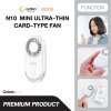 VIDVIE Mini Ultra-thin Card-Type Fan พัดลมพกพาขนาดจิ๋ว ดีไซน์ทรงการ์ด รุ่น FN10