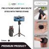 DEVIA Pro2 Phone Assist MINI Selfie Stick With Tripod Stand ไม้เซลฟี่พร้อมขาตั้งกล้องบลูทูธขนาดพกพา
