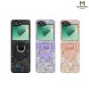 เคส Z Flip 6 Molan Cano หนังลายดอกไม้ มีสายคล้อง