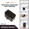 Recci หัวแปลงปลั๊กไฟ Universal PD 35W Retractable รุ่น RCG-P06