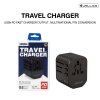 JELLICO หัวแปลงปลั๊กไฟ 100V-240V travel charger PD+QC 20W รุ่น S2