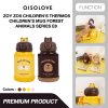 AISOLOVE Zoyzoii Children Animal Mug กระติกน้ำเด็กเก็บอุณหภูมิ มีหลอดดูด ลายสัตว์ รุ่น E8 ขนาด 450 Ml.