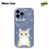 Gizmo case สำหรับไอโฟน ซีรี่ 11-14 เคสกันกระแทกรุ่น strong x case TPU เคสลายแมว Miau collection