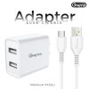 Gizmo อะแดปเตอร์ หัวชาร์จ 2.4A พร้อม สายชาร์จ type-c อุปกรณ์ชาร์จ Type-C สีขาว GA-008