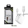 Gizmo อะแดปเตอร์ หัวชาร์จแอนดรอยด์ พร้อมสายชาร์จ อุปกรณ์ชาร์จ Micro สีขาว GA-006