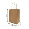 Kraft Paper bag with Handle KI 150 Gsm