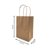 Kraft Paper bag with Handle KI 150 Gsm