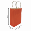 Paper bag with Handle Size S/M (Orange,Pink, Black)