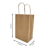 Kraft Paper bag with Handle No. 2 KI 125 Gsm