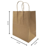 Kraft Paper bag with Handle No. 4 KI 125 Gsm