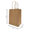 Kraft Paper bag with Handle No. 5 KI 125 Gsm