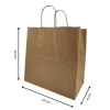 Kraft Paper bag with Handle No. 6 KI 125 Gsm