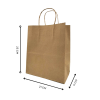 Kraft Paper bag with Handle KI 125 Gsm