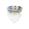 CRYSTAL FLUSH MOUNT CEILING LAMP