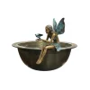 Brass Basin with Fairy & Bird Sculpture PEEMMIE-50