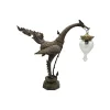 Brass swan lamp