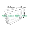 Nano กล่องฝาปิดกันน้ำ ฝาใส รุ่น NANO-406C (สำหรับหน้ากาก รุ่น Classic Series)