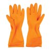 ถุงมือยาง สีส้ม